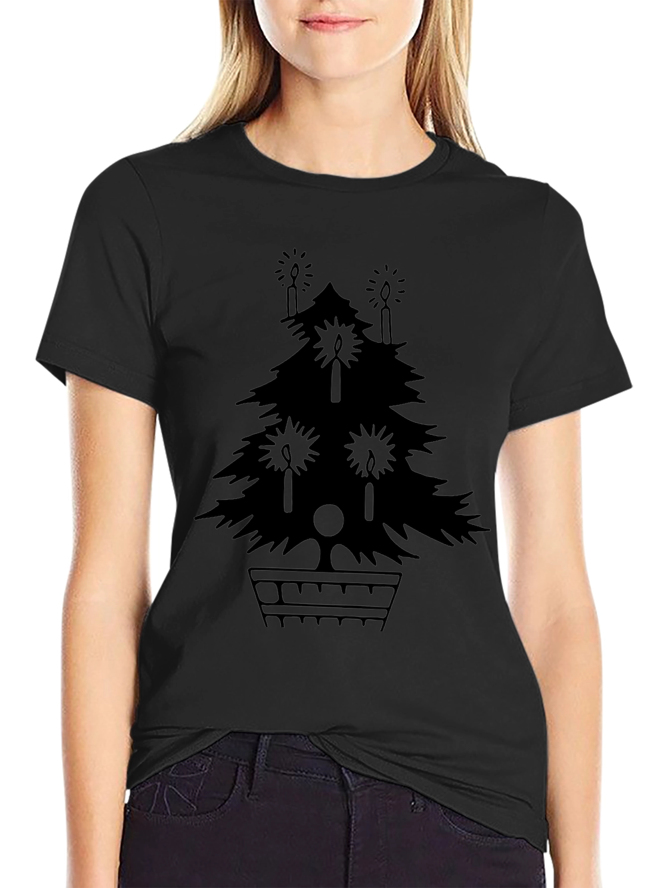 Festive Holiday Tree Graphic Tee