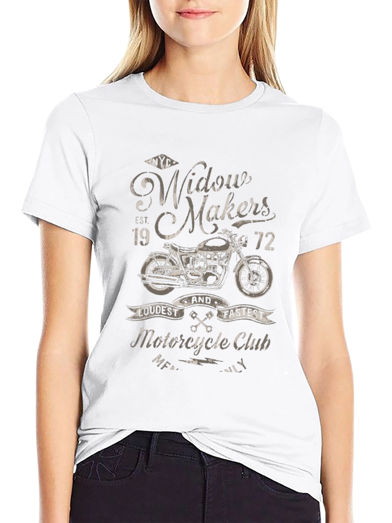 Widow Makers Motorcycle Club Graphic T-Shirt