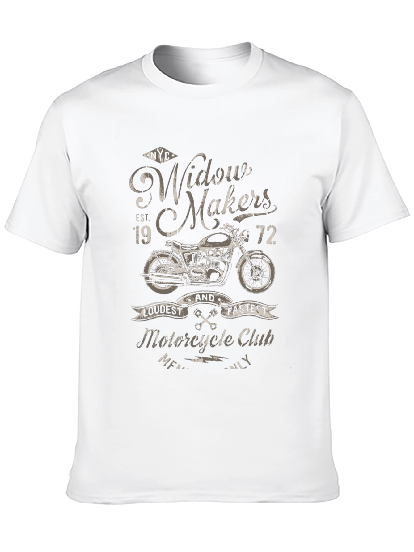 Widow Makers Motorcycle Club Graphic T-Shirt