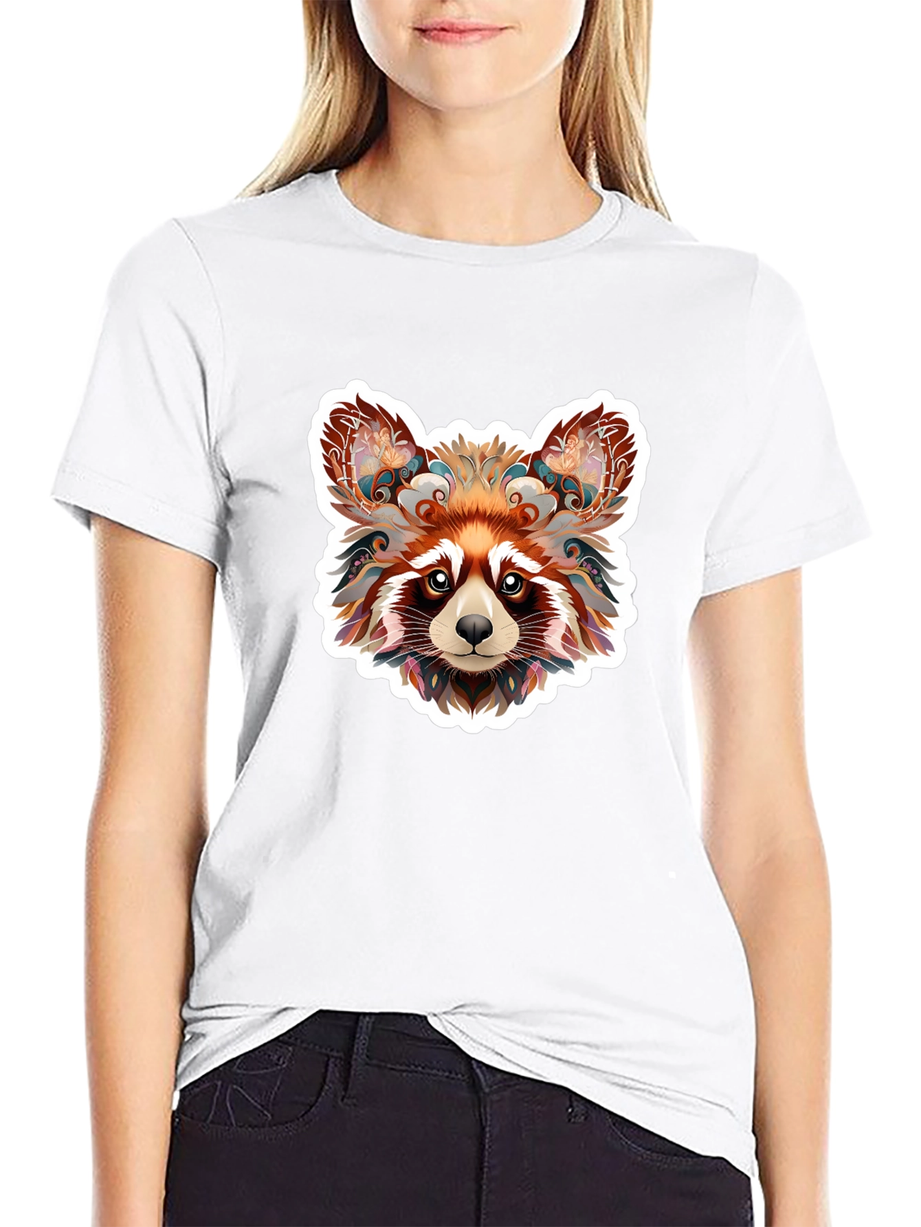 Red Panda Graphic Tee - Stylish Animal Print Shirt