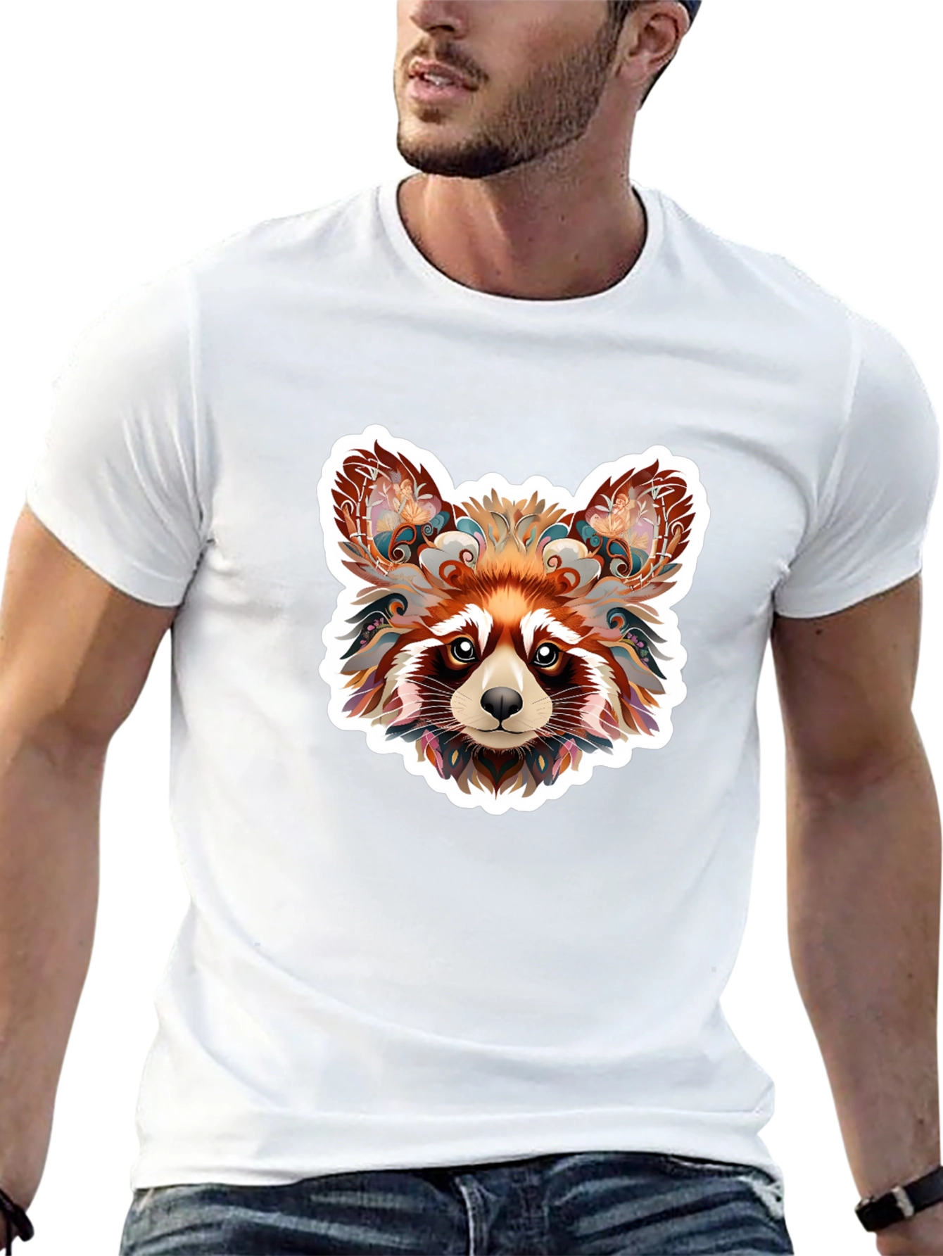 Red Panda Graphic Tee - Stylish Animal Print Shirt