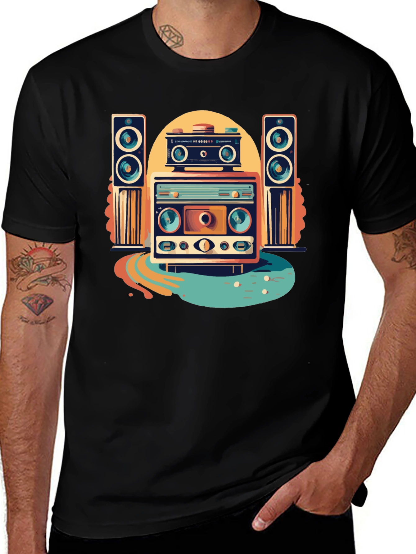 Retro Music Graphic Tee