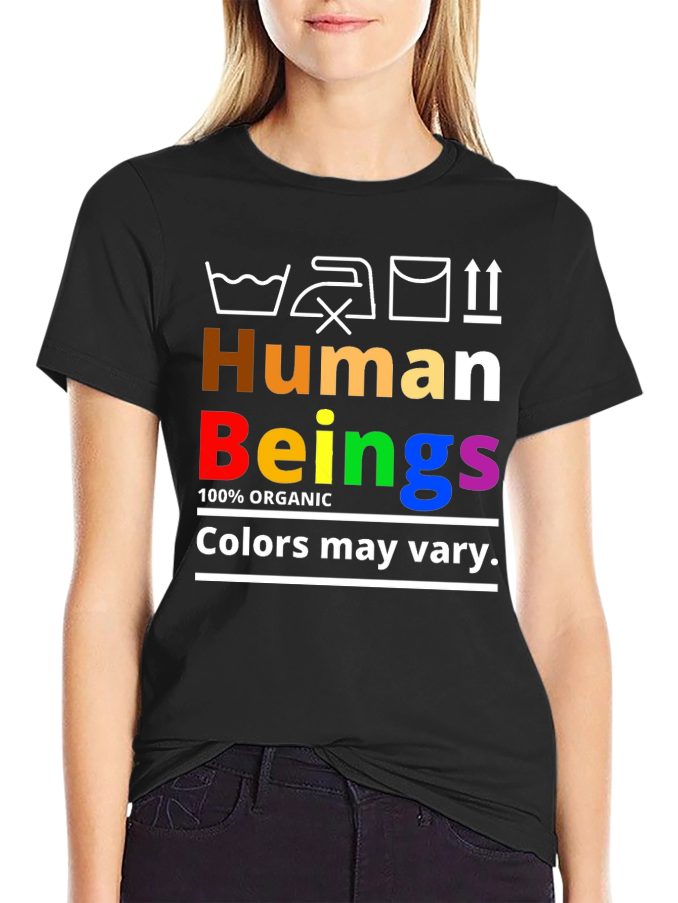 Human Beings Organic Rainbow Pride T-Shirt