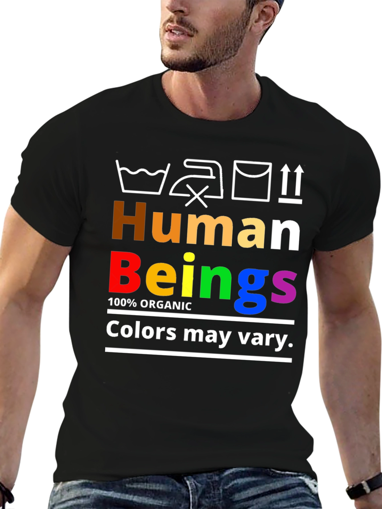 Human Beings Organic Rainbow Pride T-Shirt