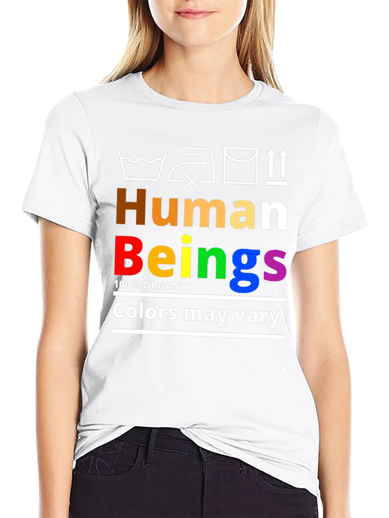 Human Beings Organic Rainbow Pride T-Shirt