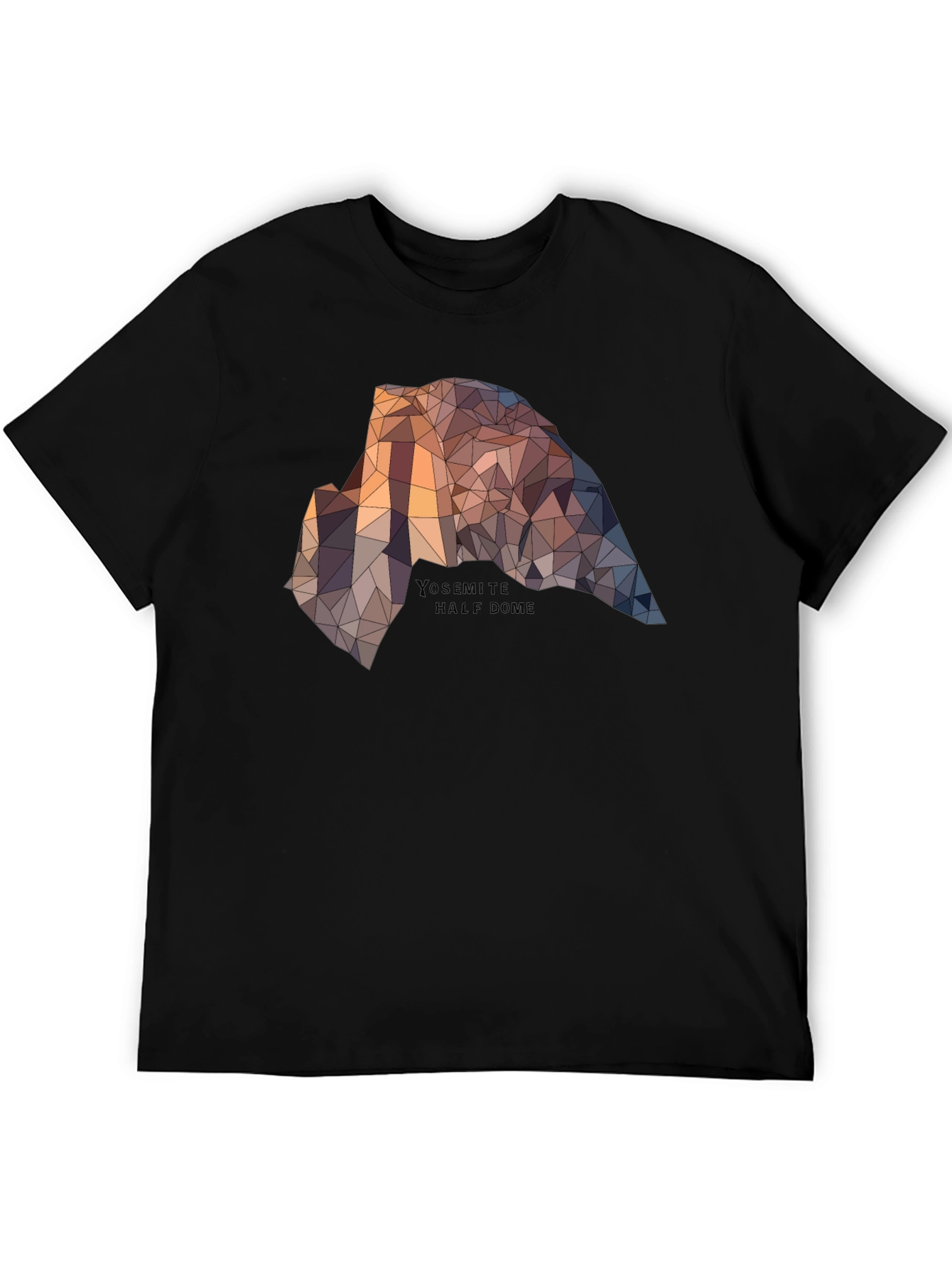 Yosemite Half Dome Graphic Tee - Geometric Design