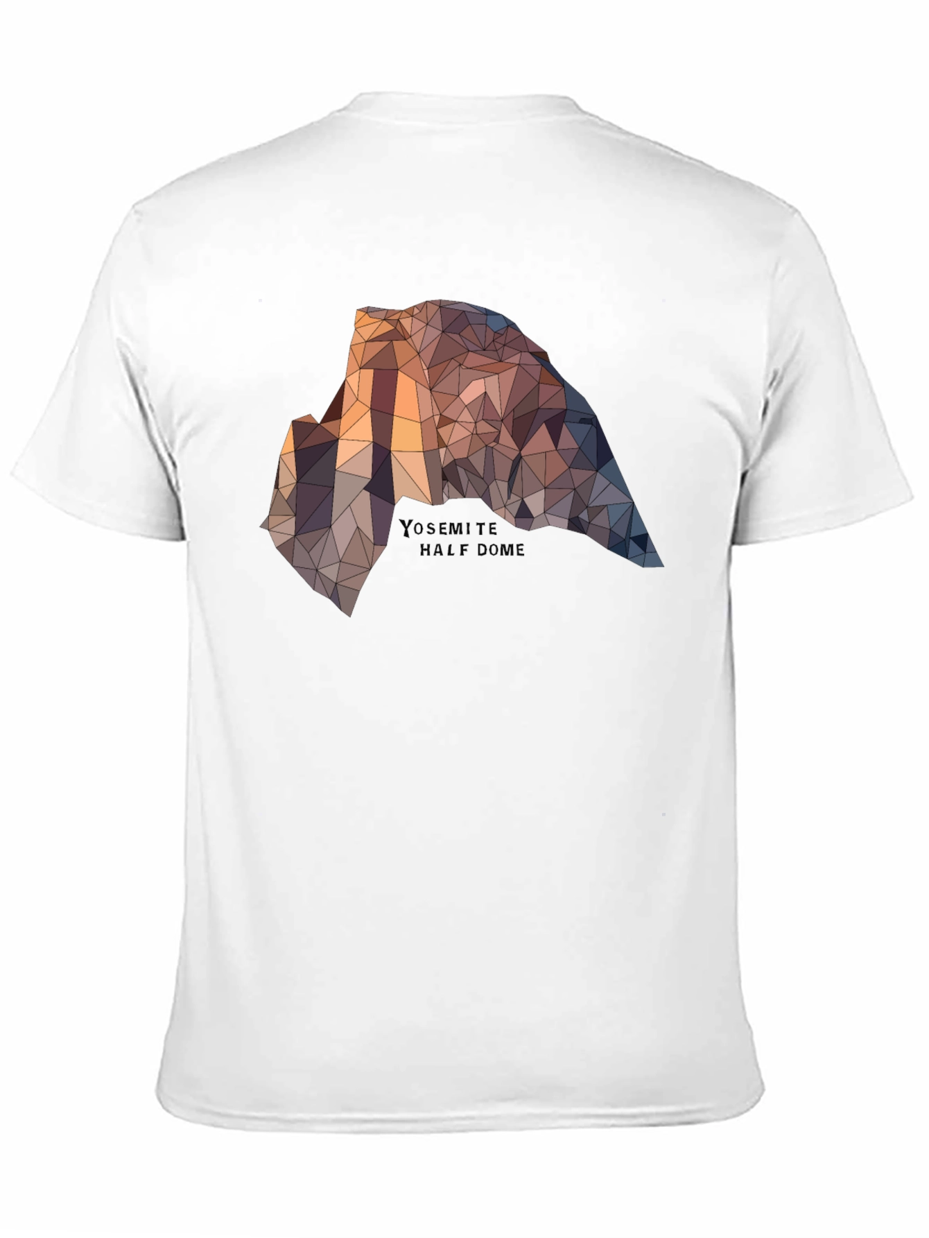 Yosemite Half Dome Graphic Tee - Geometric Design