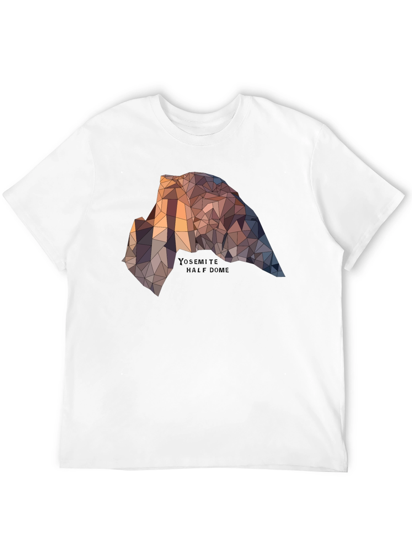 Yosemite Half Dome Graphic Tee - Geometric Design
