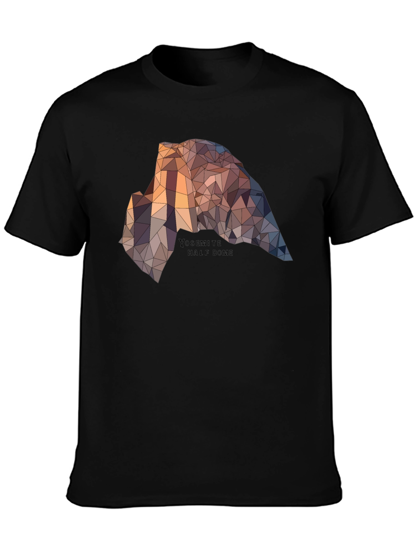 Yosemite Half Dome Graphic Tee - Geometric Design