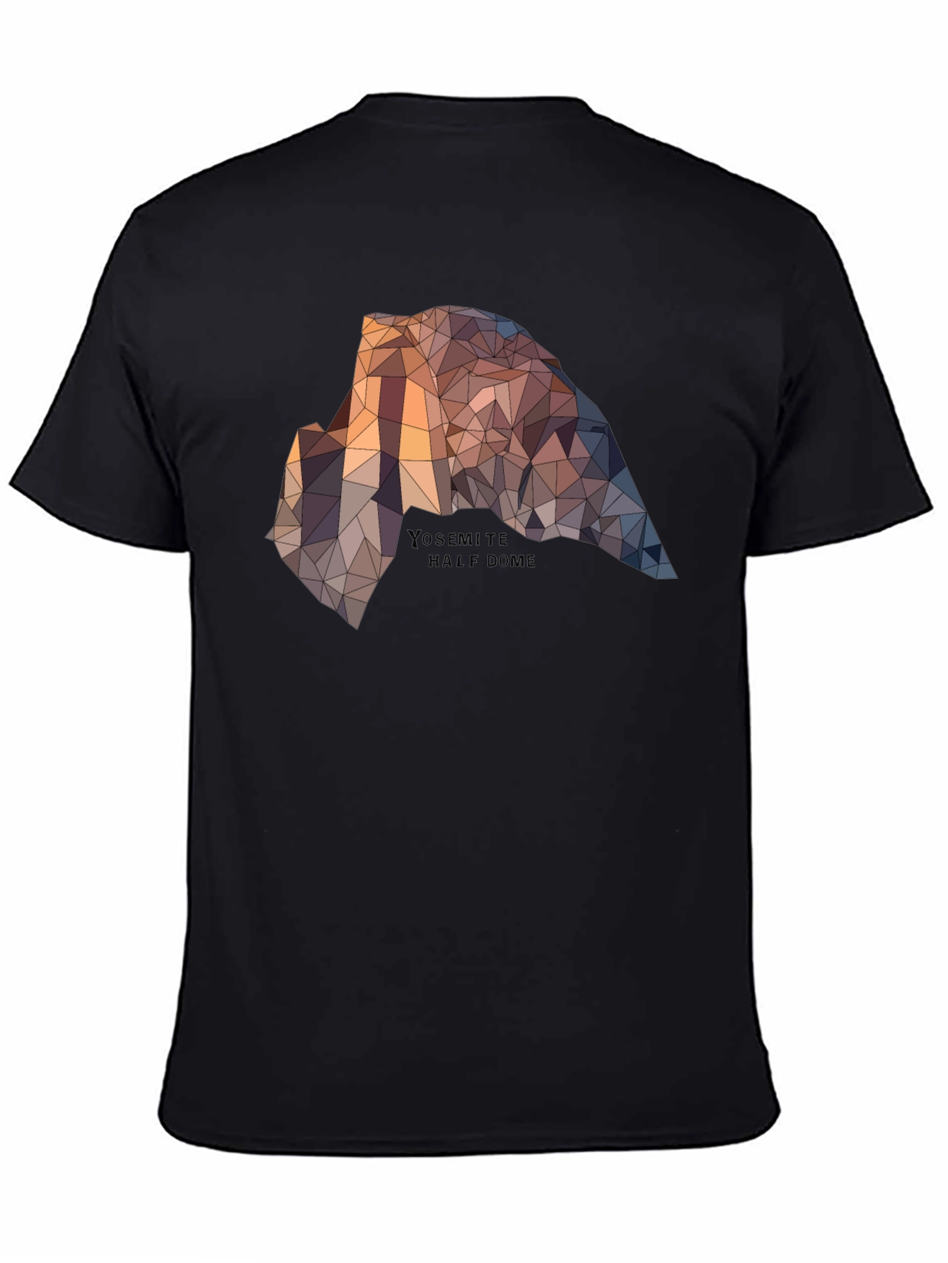Yosemite Half Dome Graphic Tee - Geometric Design