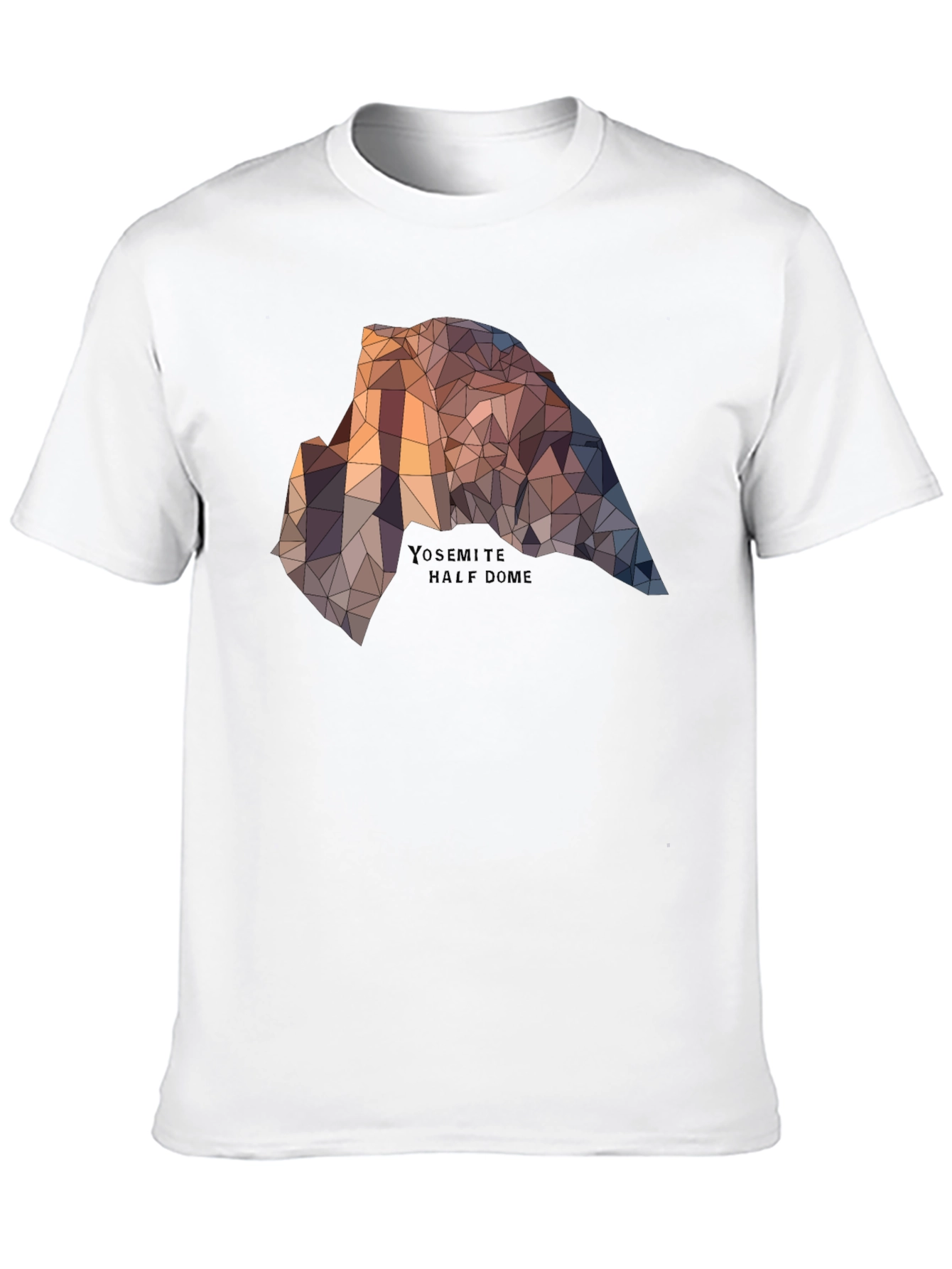 Yosemite Half Dome Graphic Tee - Geometric Design