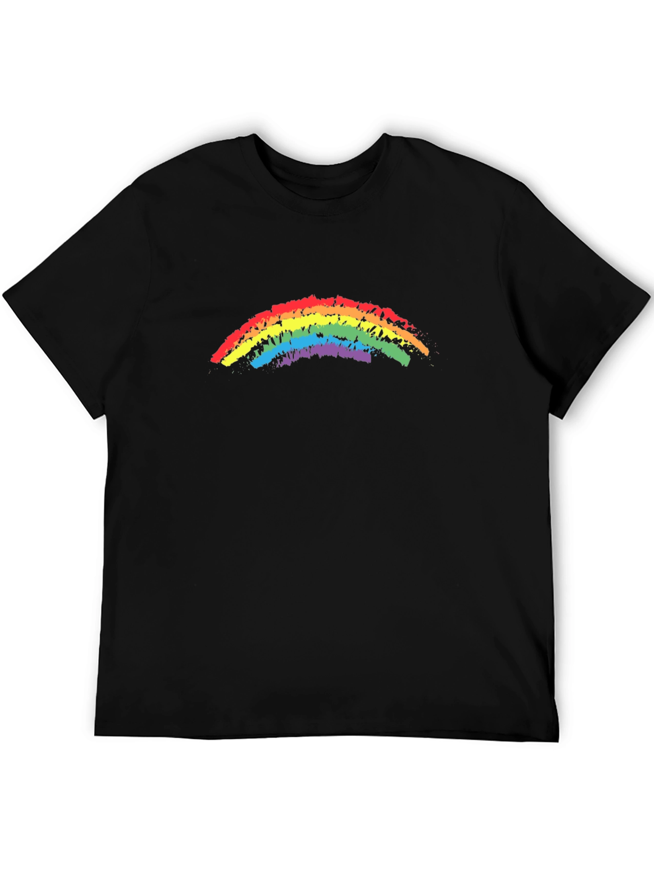Rainbow Pride T-Shirt - Black Cotton Blend