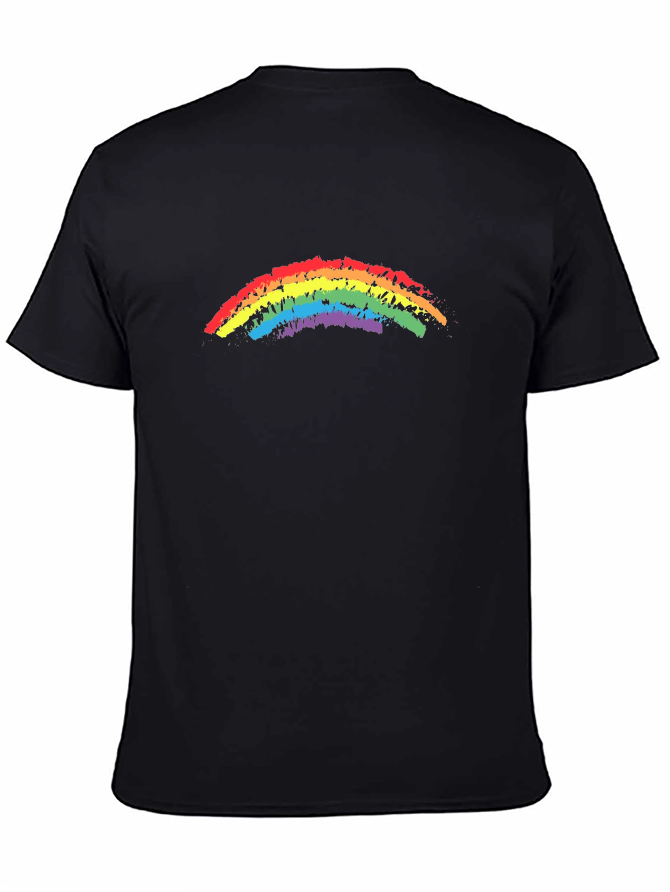 Rainbow Pride T-Shirt - Black Cotton Blend