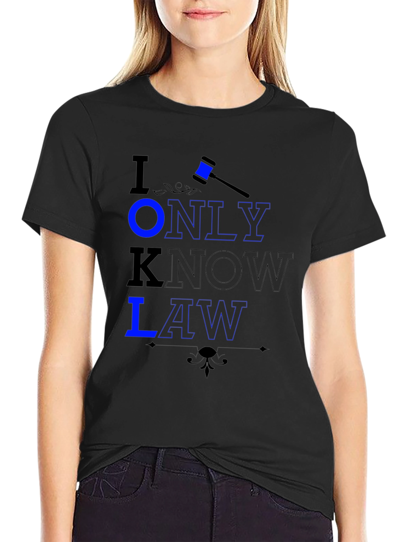 I Only Know Law Graphic Tee - Lawyer Gift