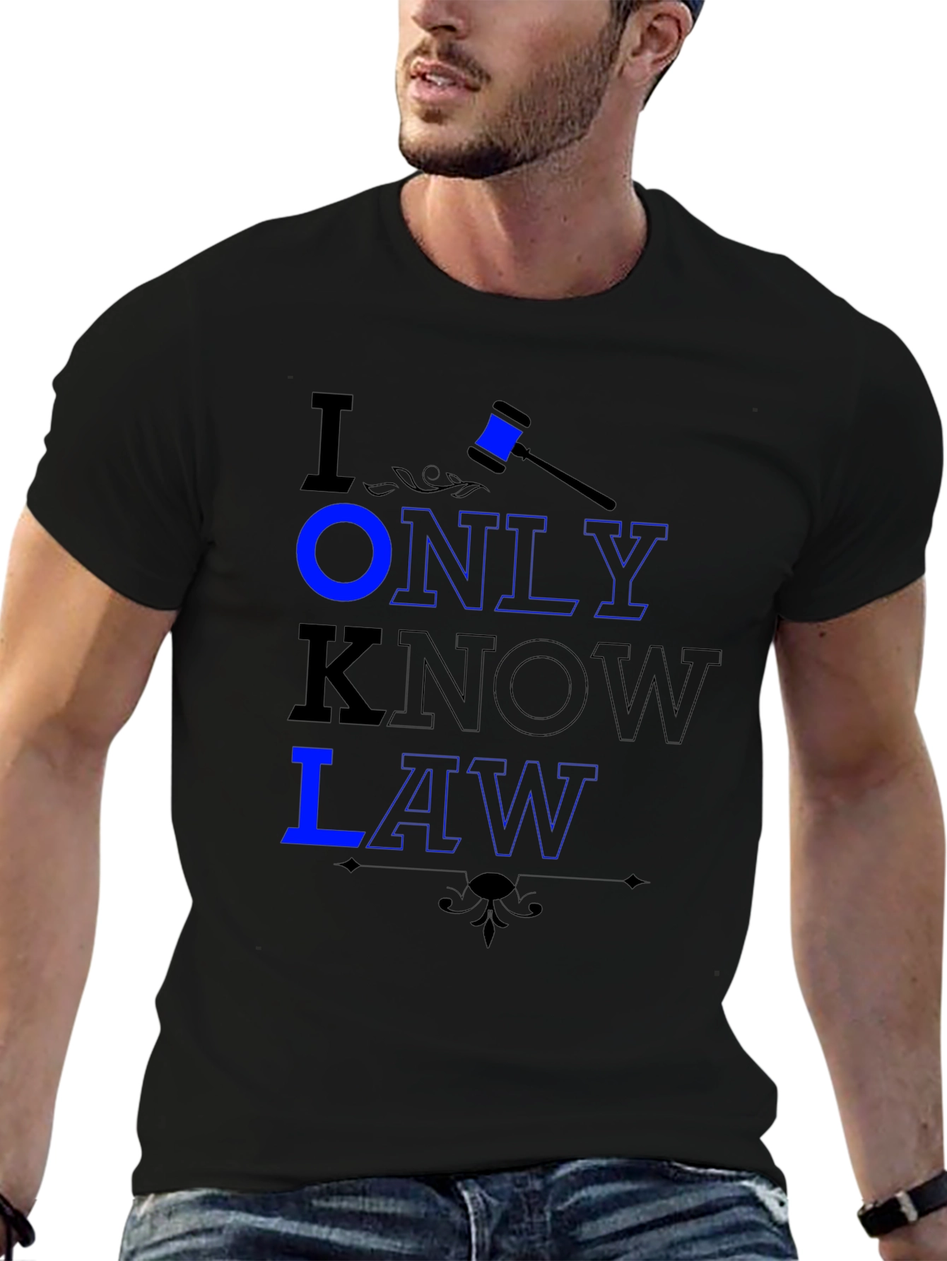 I Only Know Law Graphic Tee - Lawyer Gift