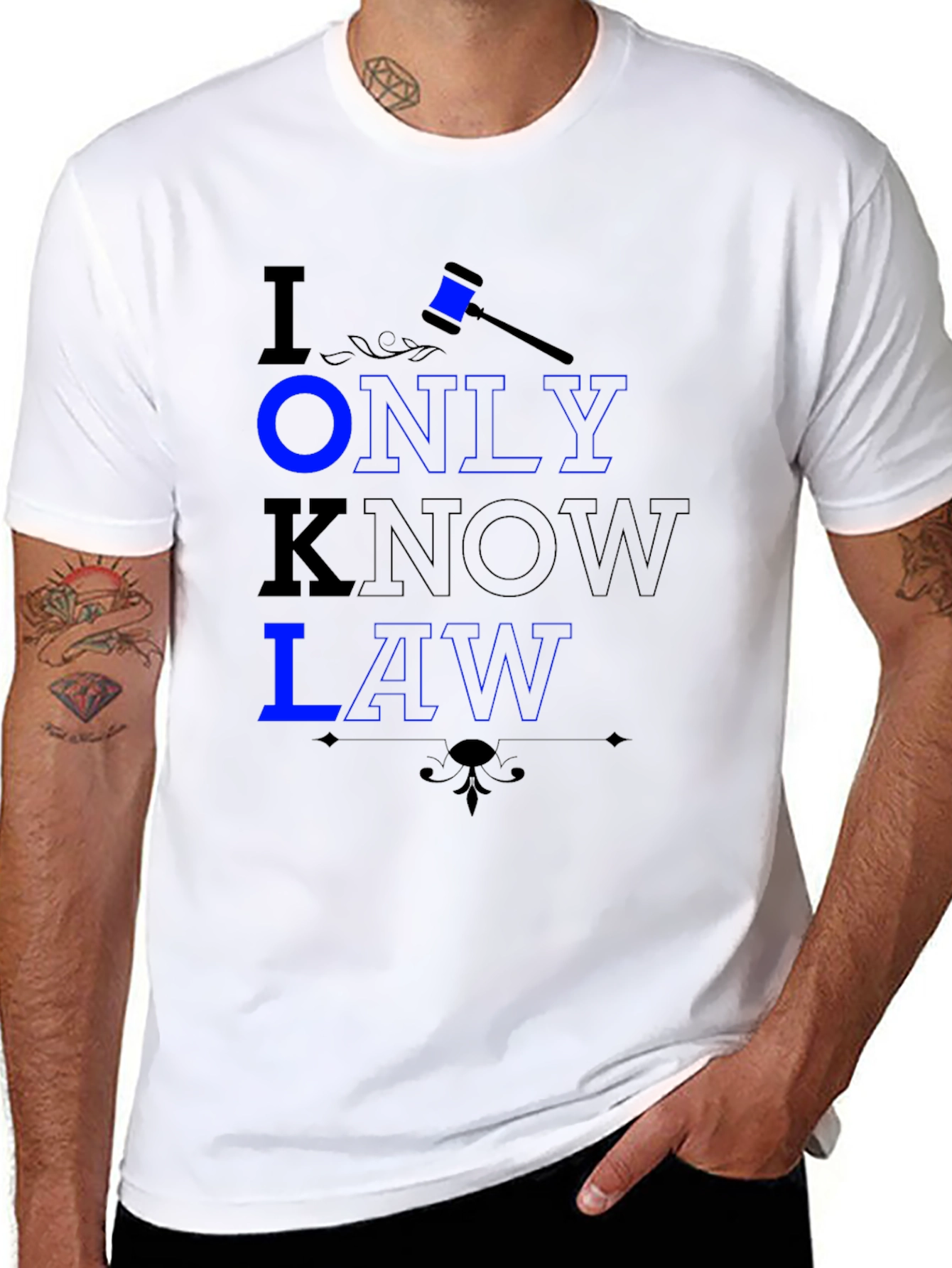 I Only Know Law Graphic Tee - Lawyer Gift