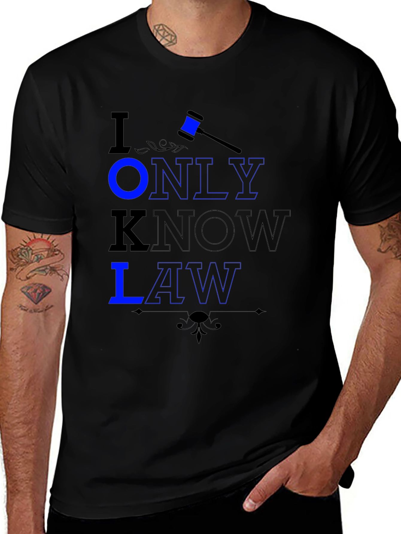 I Only Know Law Graphic Tee - Lawyer Gift