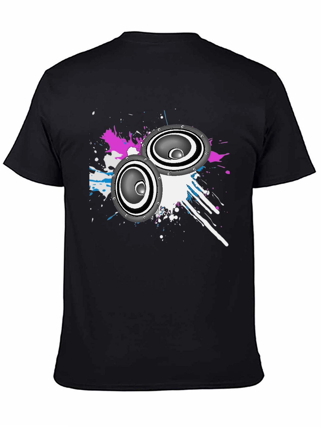 Speaker Graphic Black T-Shirt