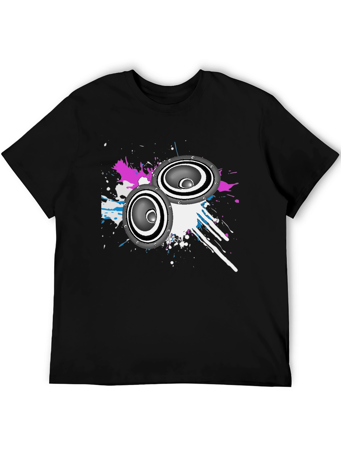Speaker Graphic Black T-Shirt