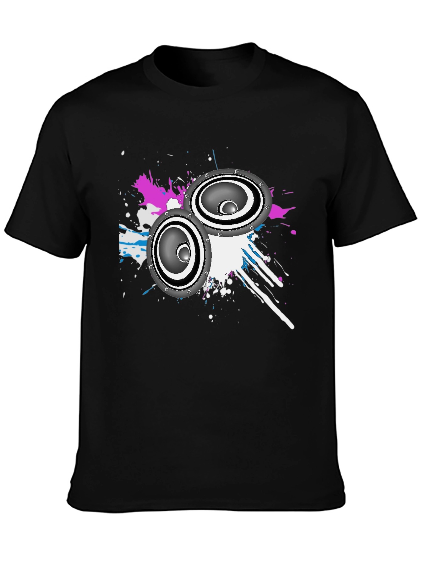 Speaker Graphic Black T-Shirt