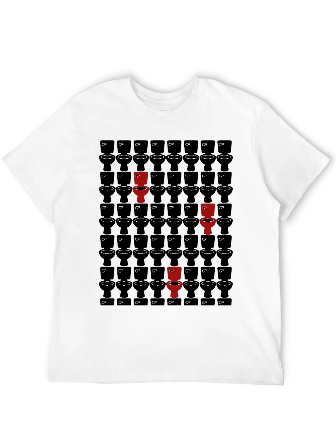 Unique Toilet Pattern T-Shirt