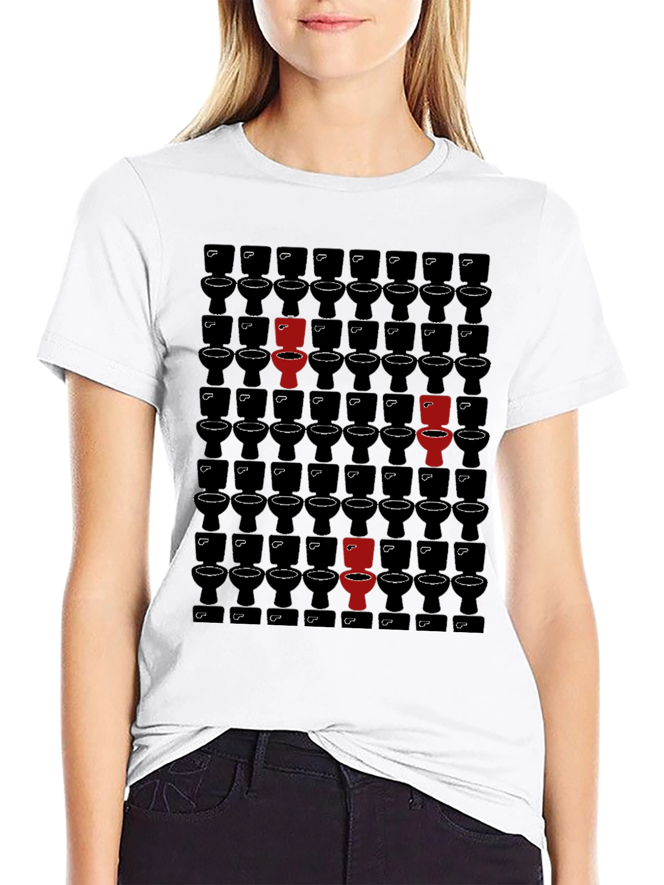 Unique Toilet Pattern T-Shirt