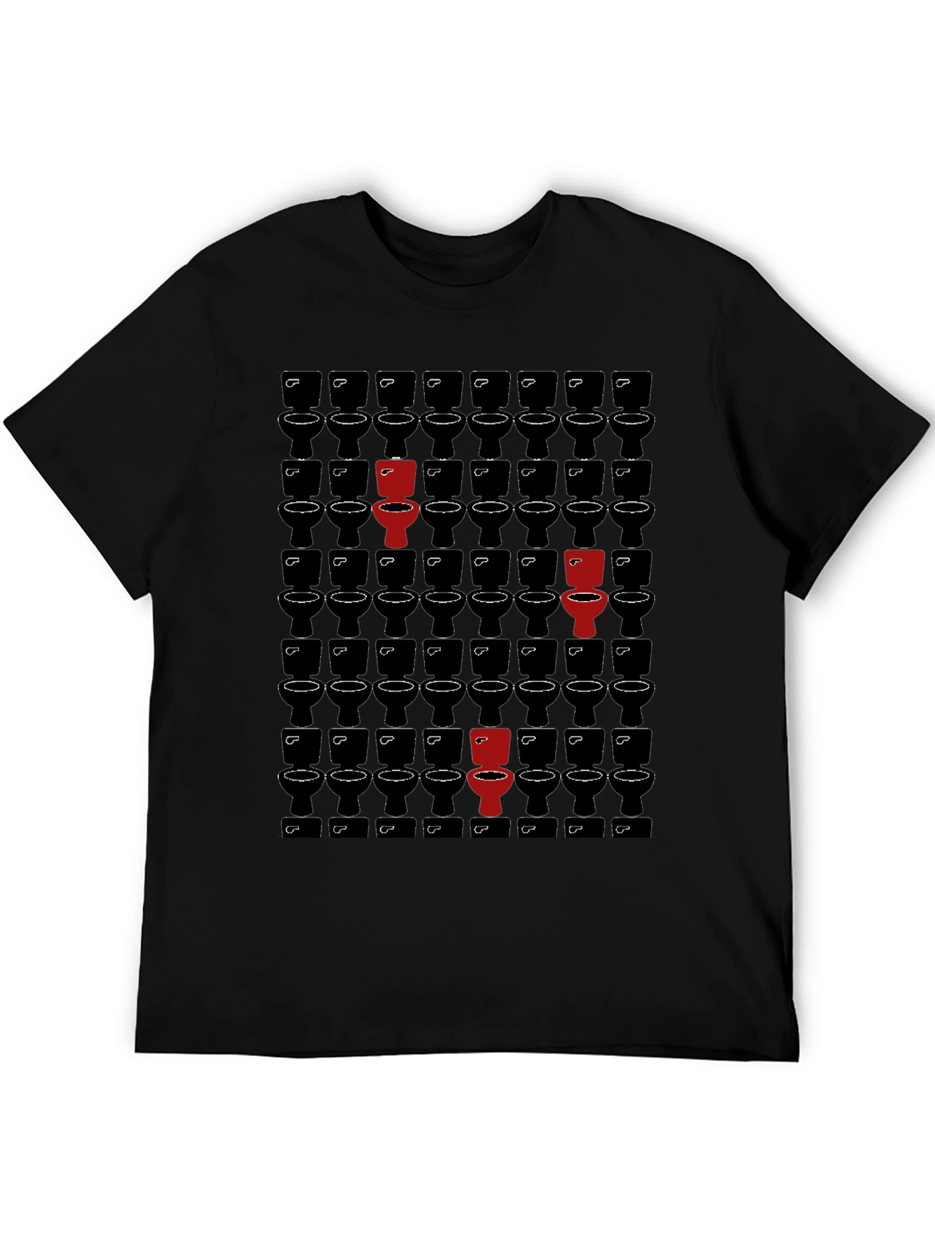 Unique Toilet Pattern T-Shirt