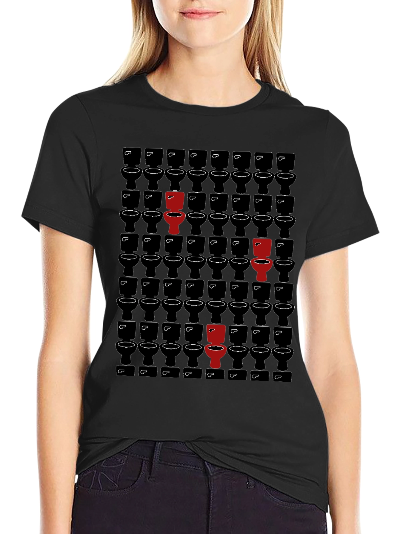 Unique Toilet Pattern T-Shirt