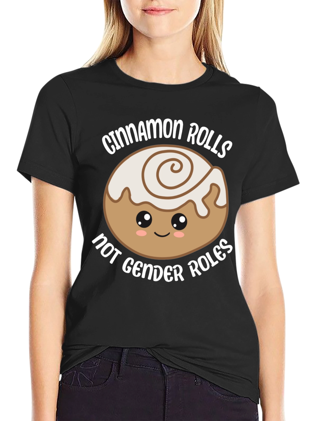 Cinnamon Rolls Not Gender Roles Graphic Tee
