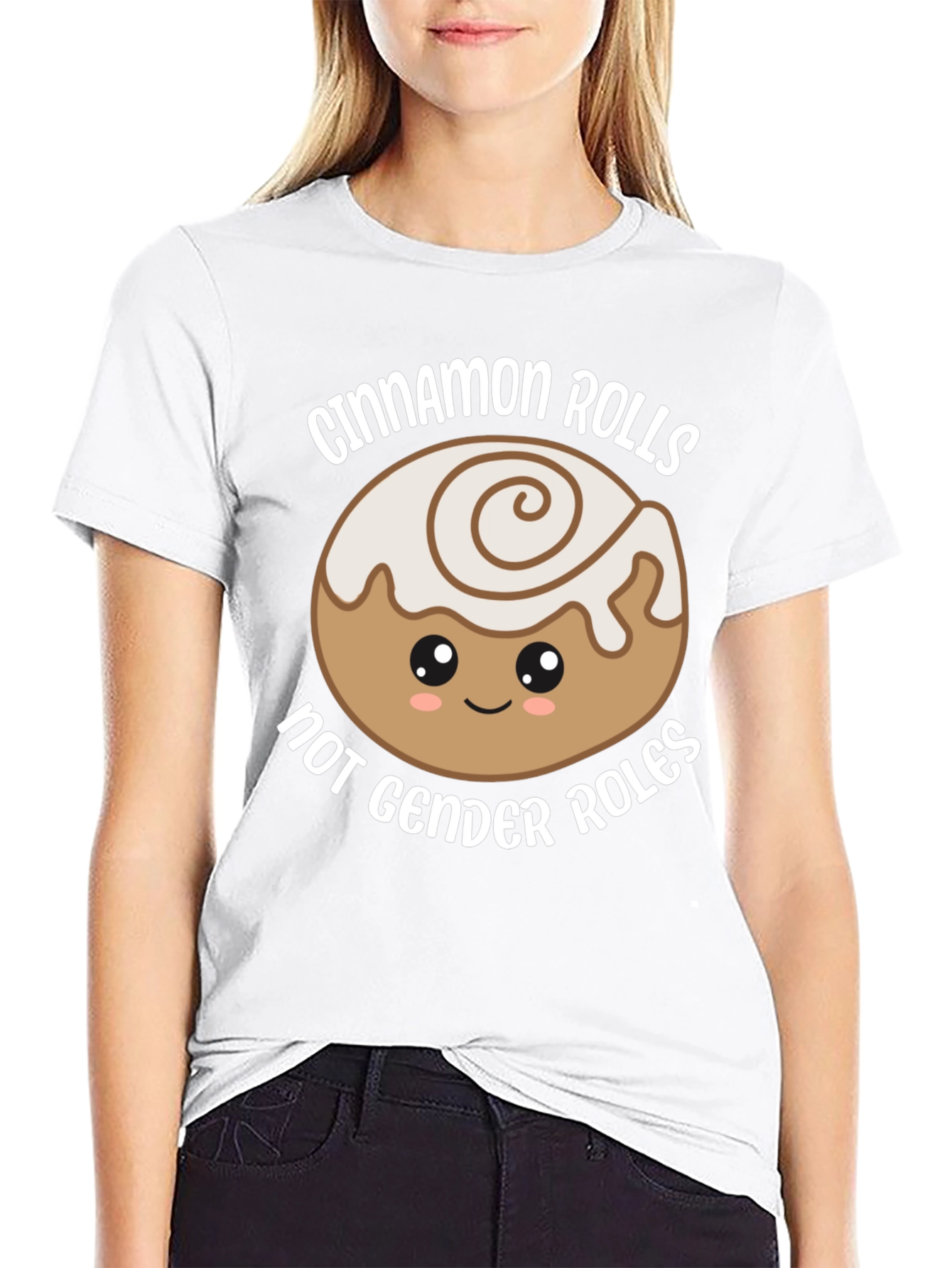 Cinnamon Rolls Not Gender Roles Graphic Tee