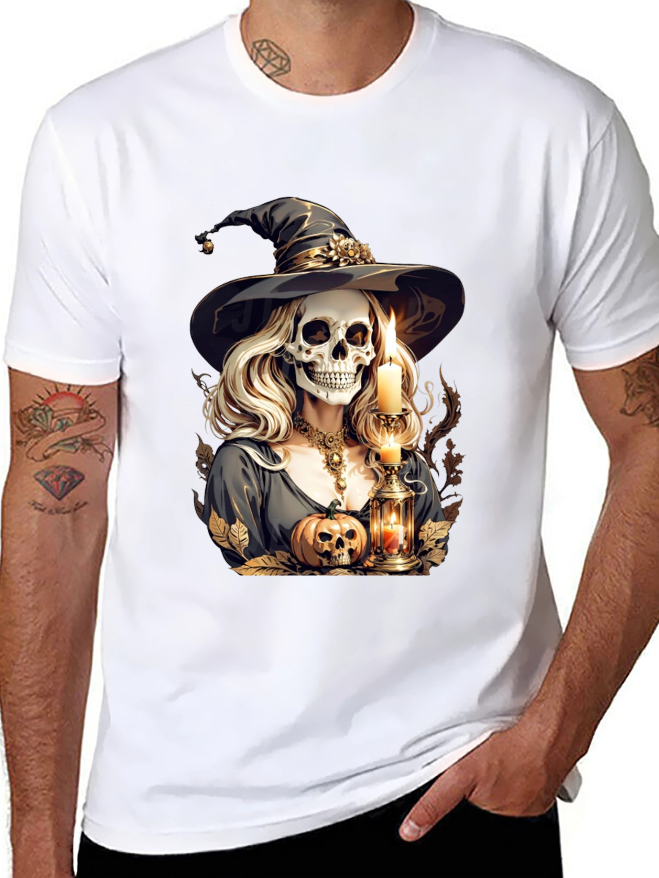Witch Skeleton Graphic Tee