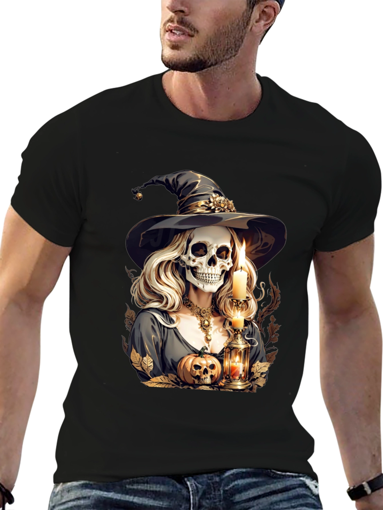 Witch Skeleton Graphic Tee