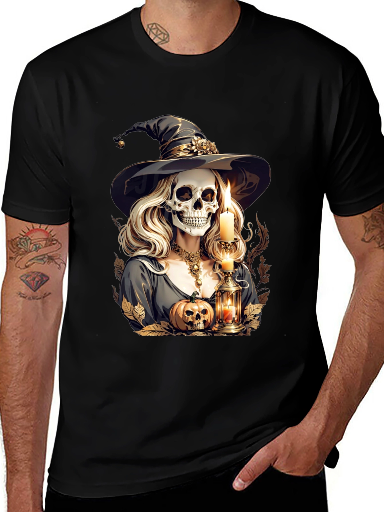 Witch Skeleton Graphic Tee