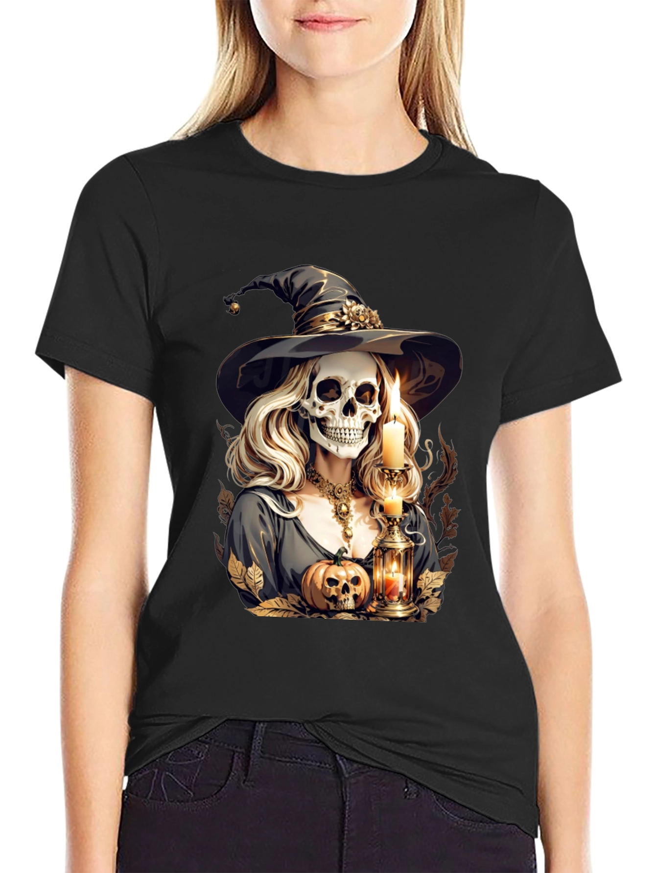 Witch Skeleton Graphic Tee