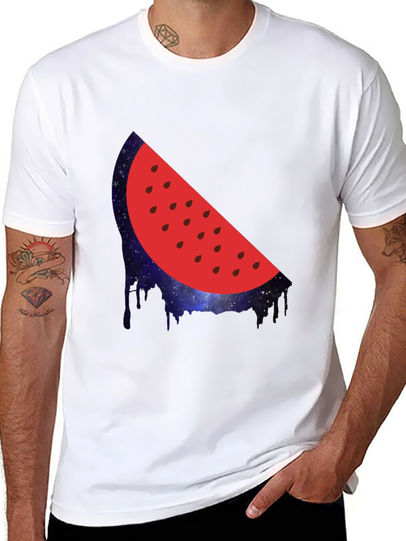 Watermelon Galaxy Graphic Tee