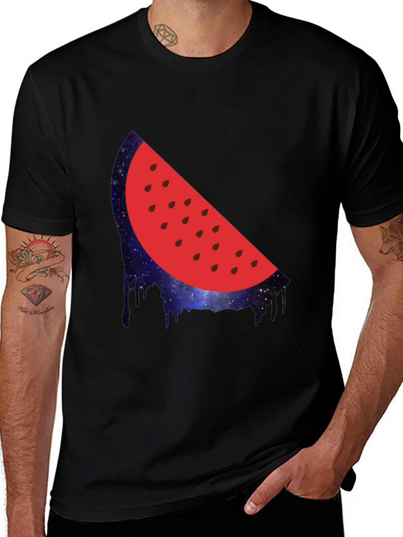 Watermelon Galaxy Graphic Tee