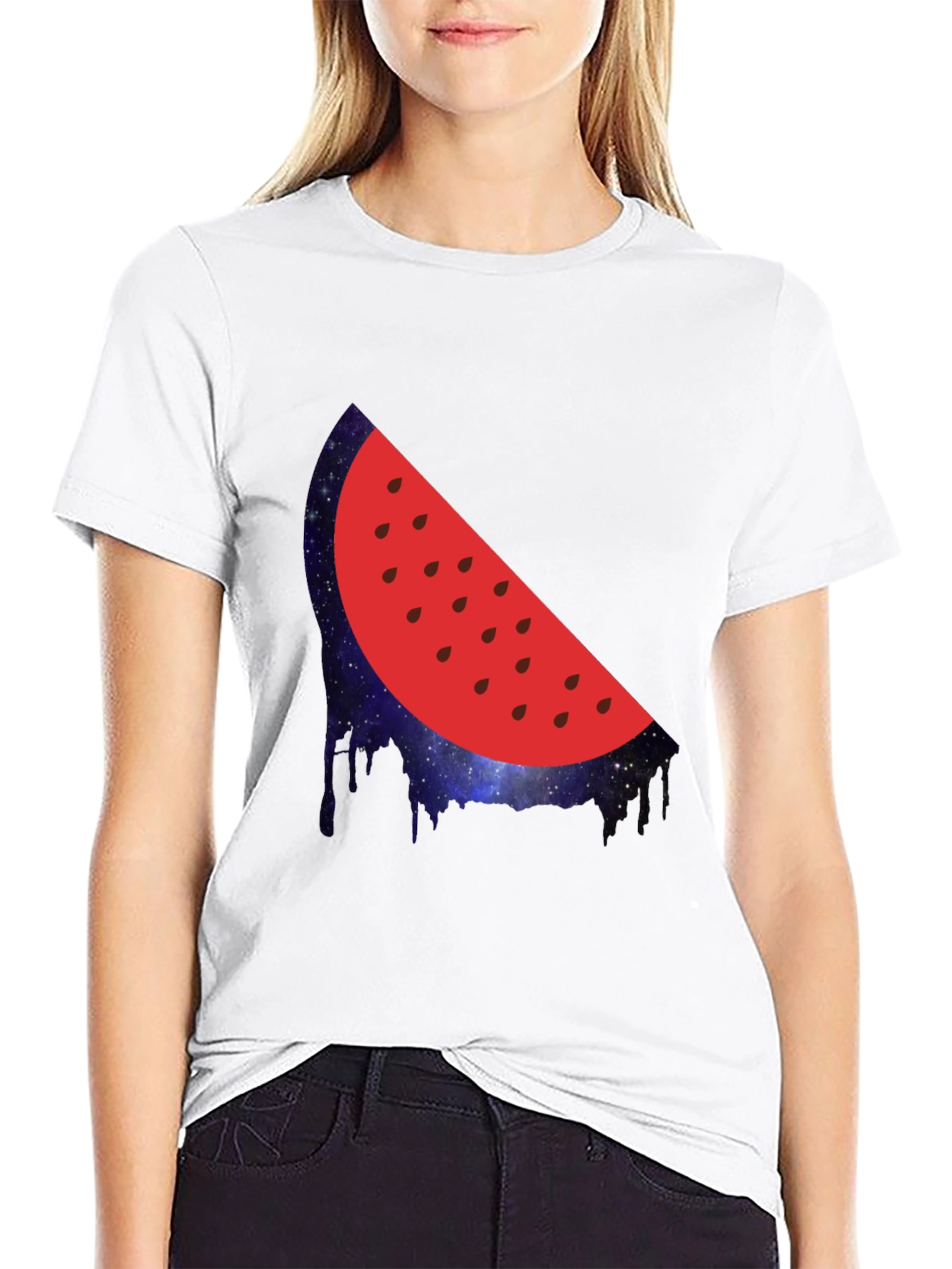 Watermelon Galaxy Graphic Tee