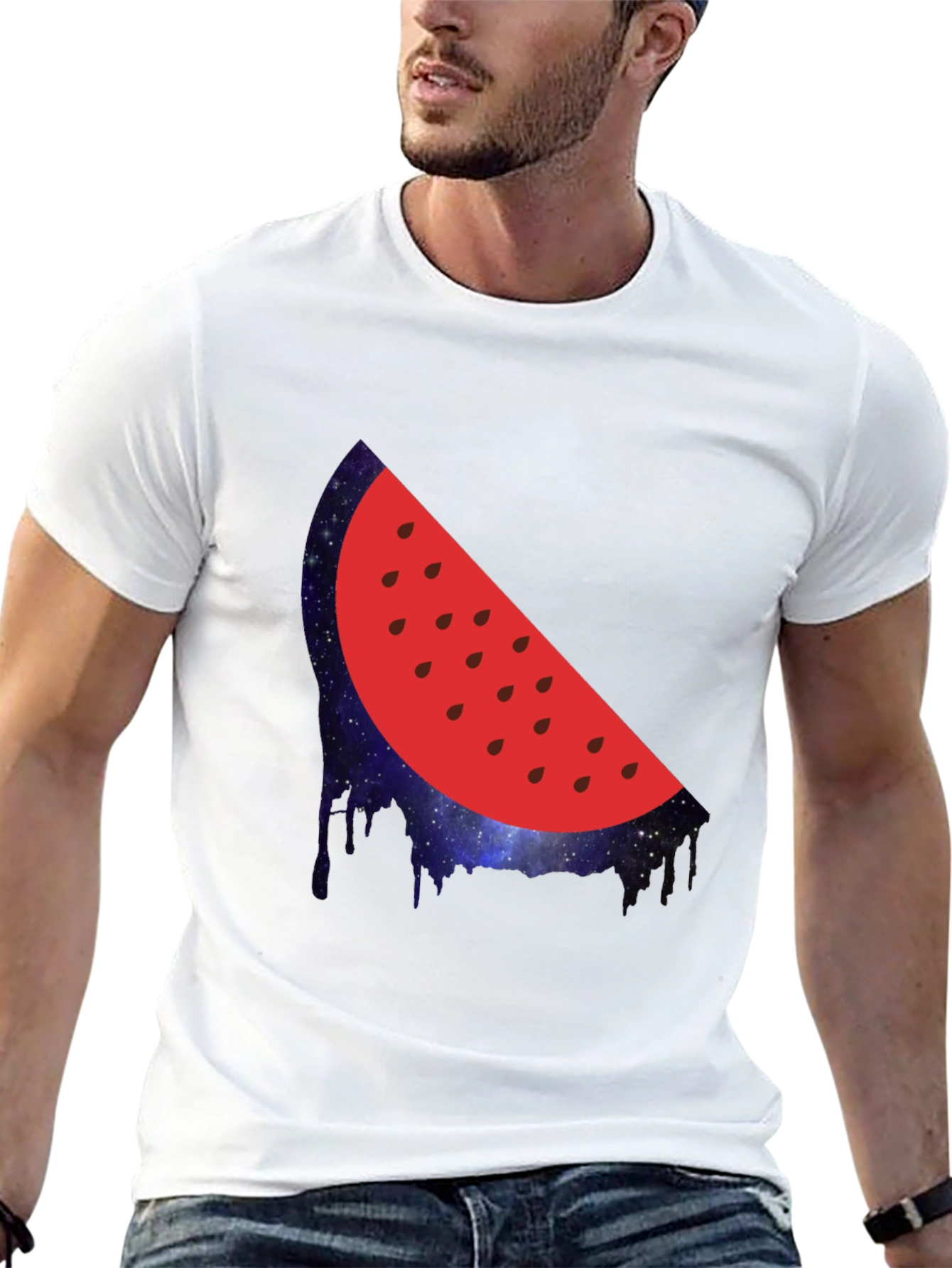 Watermelon Galaxy Graphic Tee