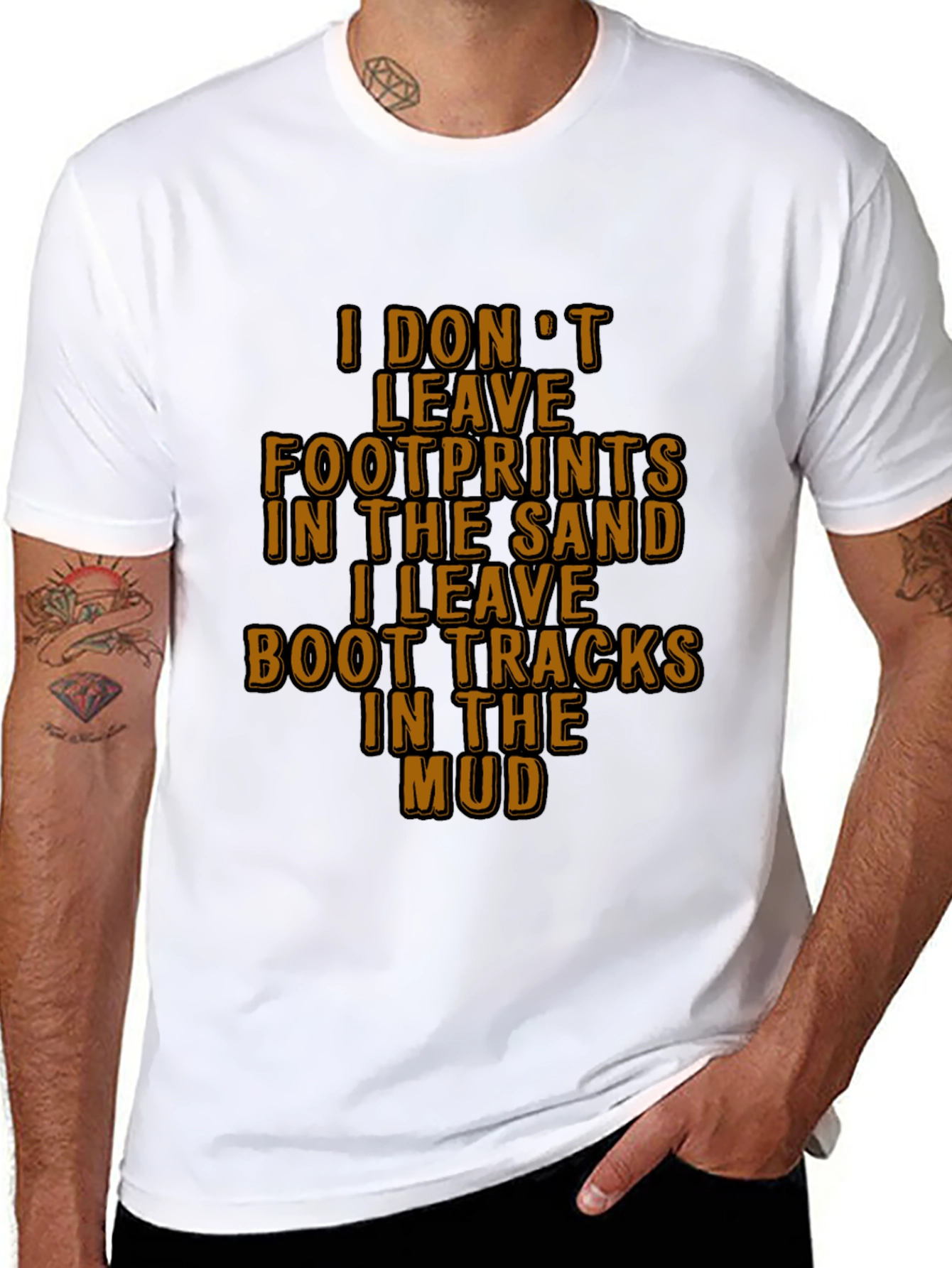 Mud Boot Tracks Graphic T-Shirt