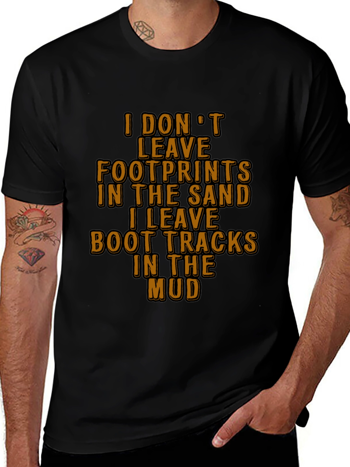 Mud Boot Tracks Graphic T-Shirt