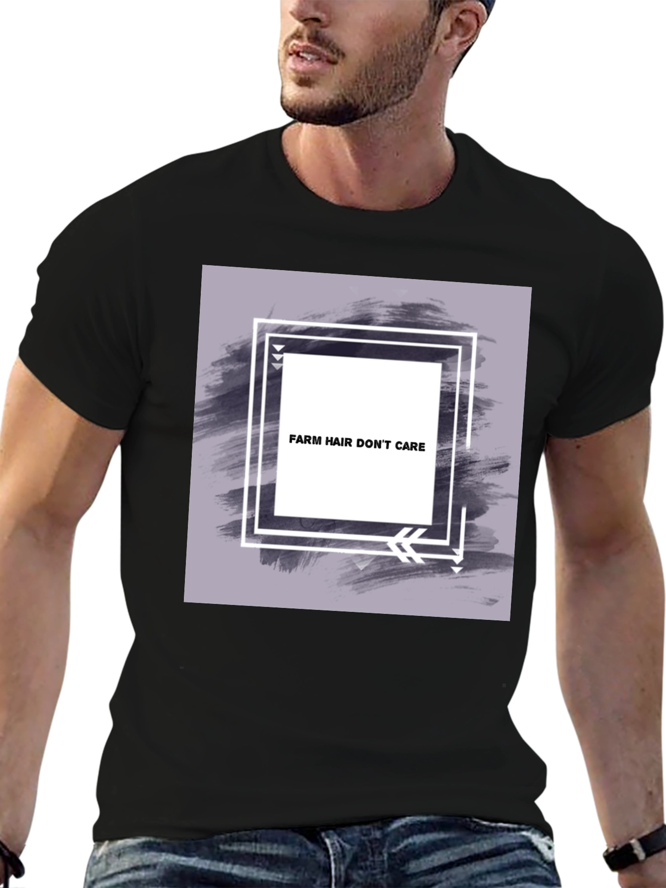 Farm Hair Dont Care Black T-Shirt