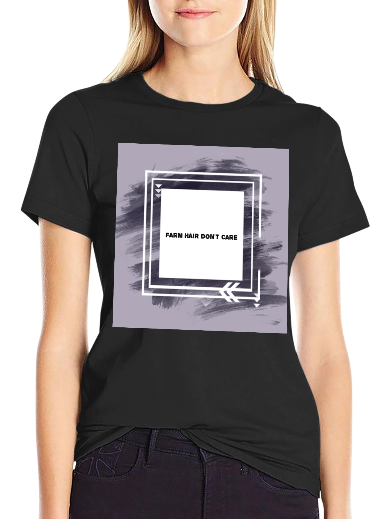 Farm Hair Dont Care Black T-Shirt