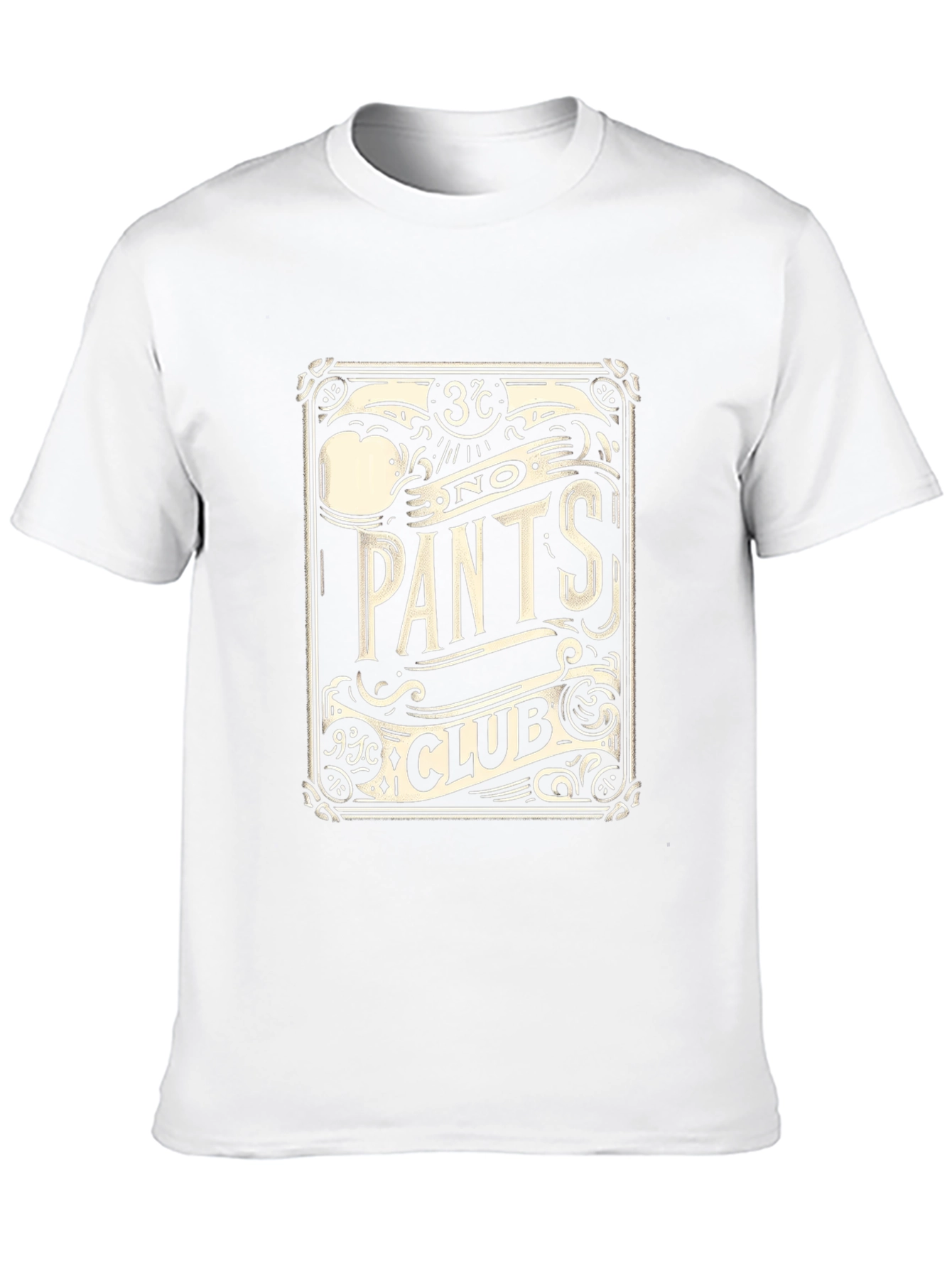 No Pants Club Black T-Shirt - Novelty Design