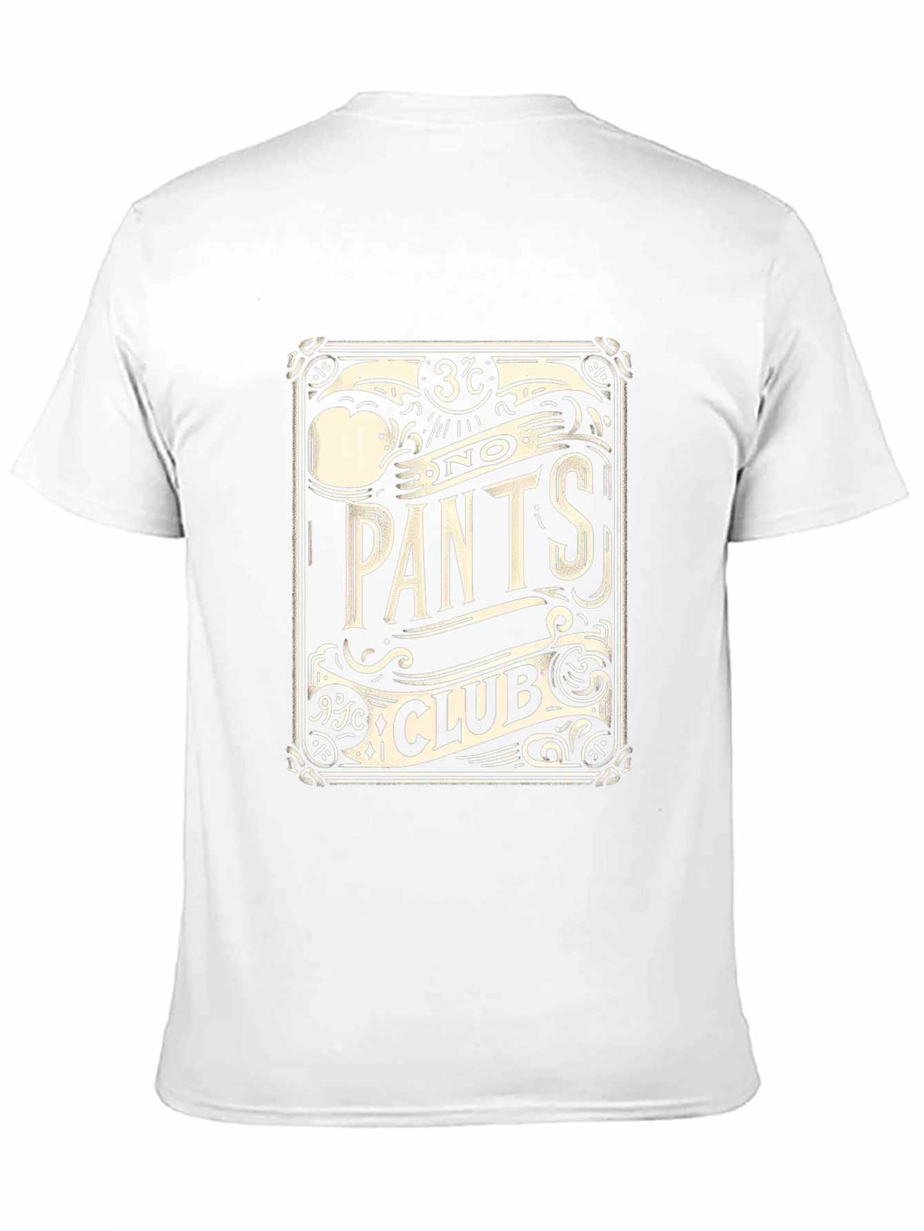 No Pants Club Black T-Shirt - Novelty Design