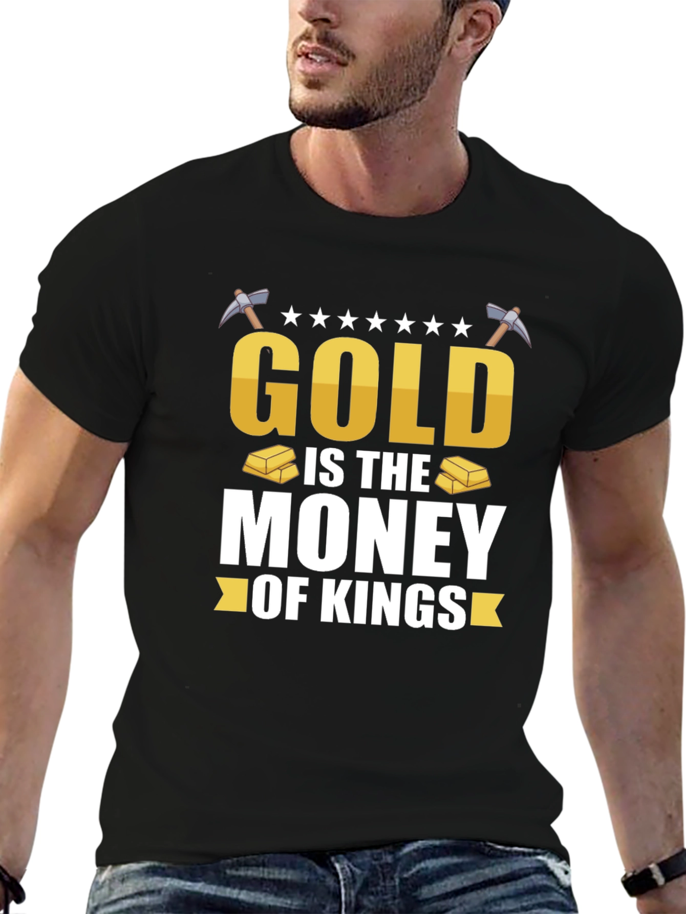 Gold is the Money of Kings Black T-Shirt