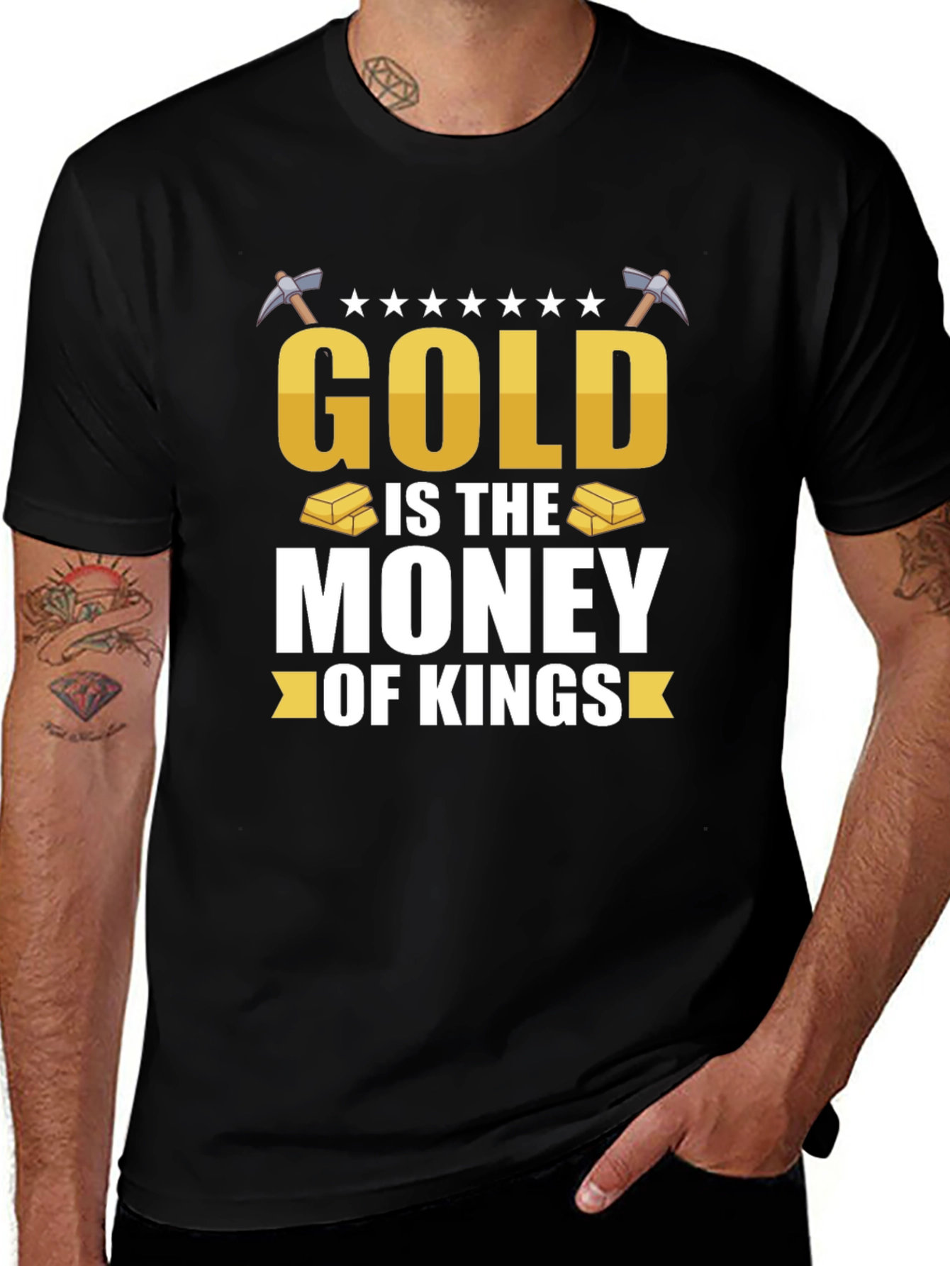 Gold is the Money of Kings Black T-Shirt