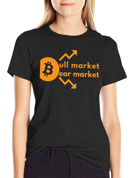 Bitcoin Bull & Bear Market T-Shirt Crypto Trader Tee