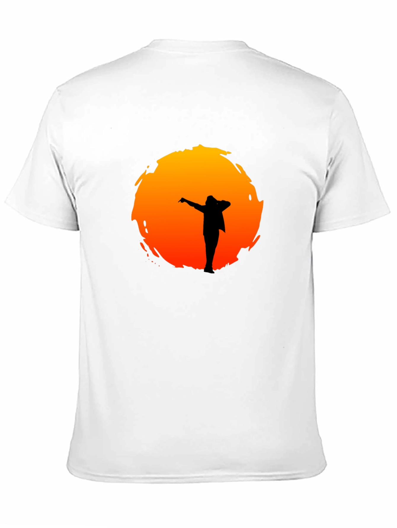 Silhouette Sunset Graphic Tee - Stylish Black T-Shirt