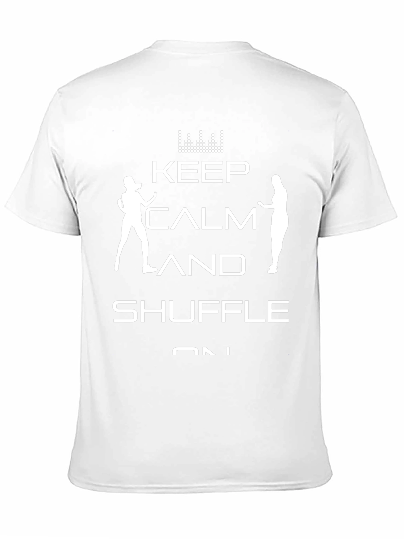 Keep Calm and Shuffle On Black T-Shirt
