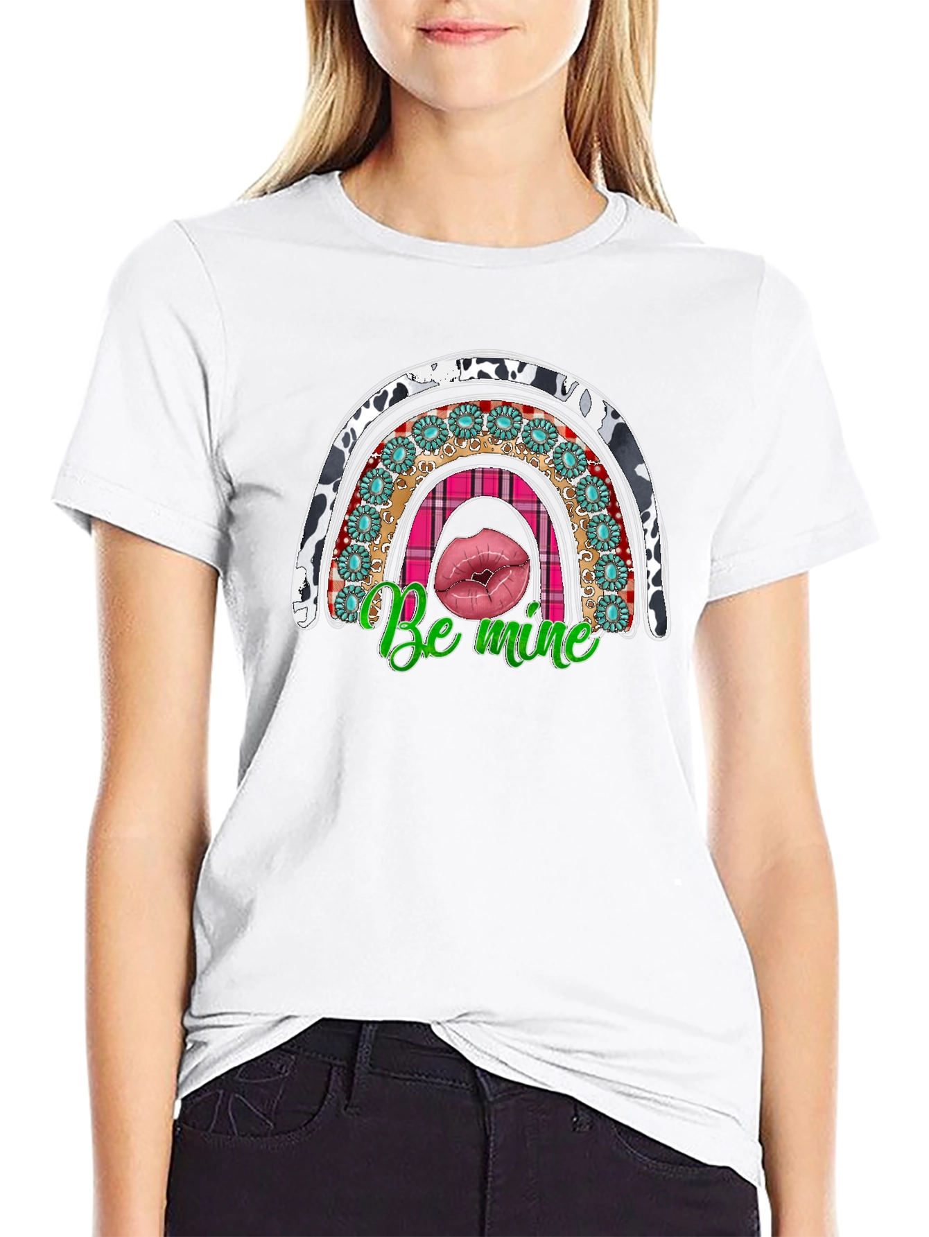 Be Mine Rainbow Valentines Day T-Shirt